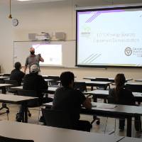 Students listening to the lesson part of the MIOSHA training